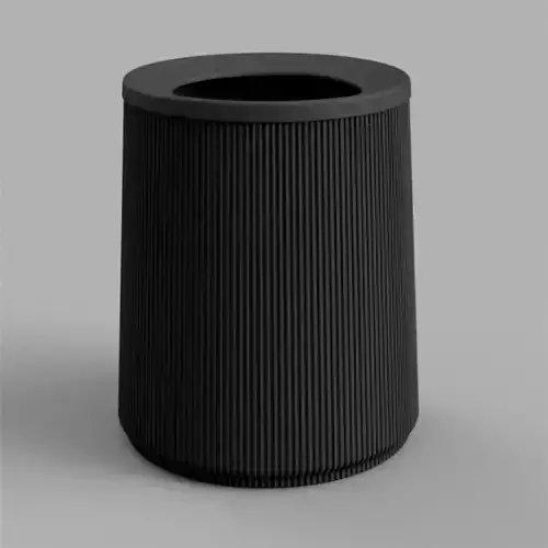 Ribbed Mini Trashcan 3D print model