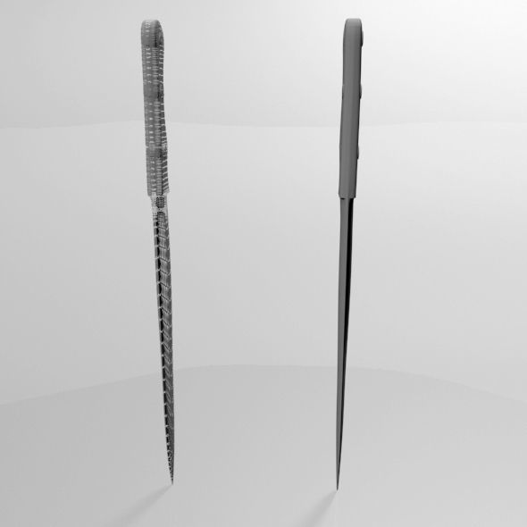 Knife 03 3D model_2