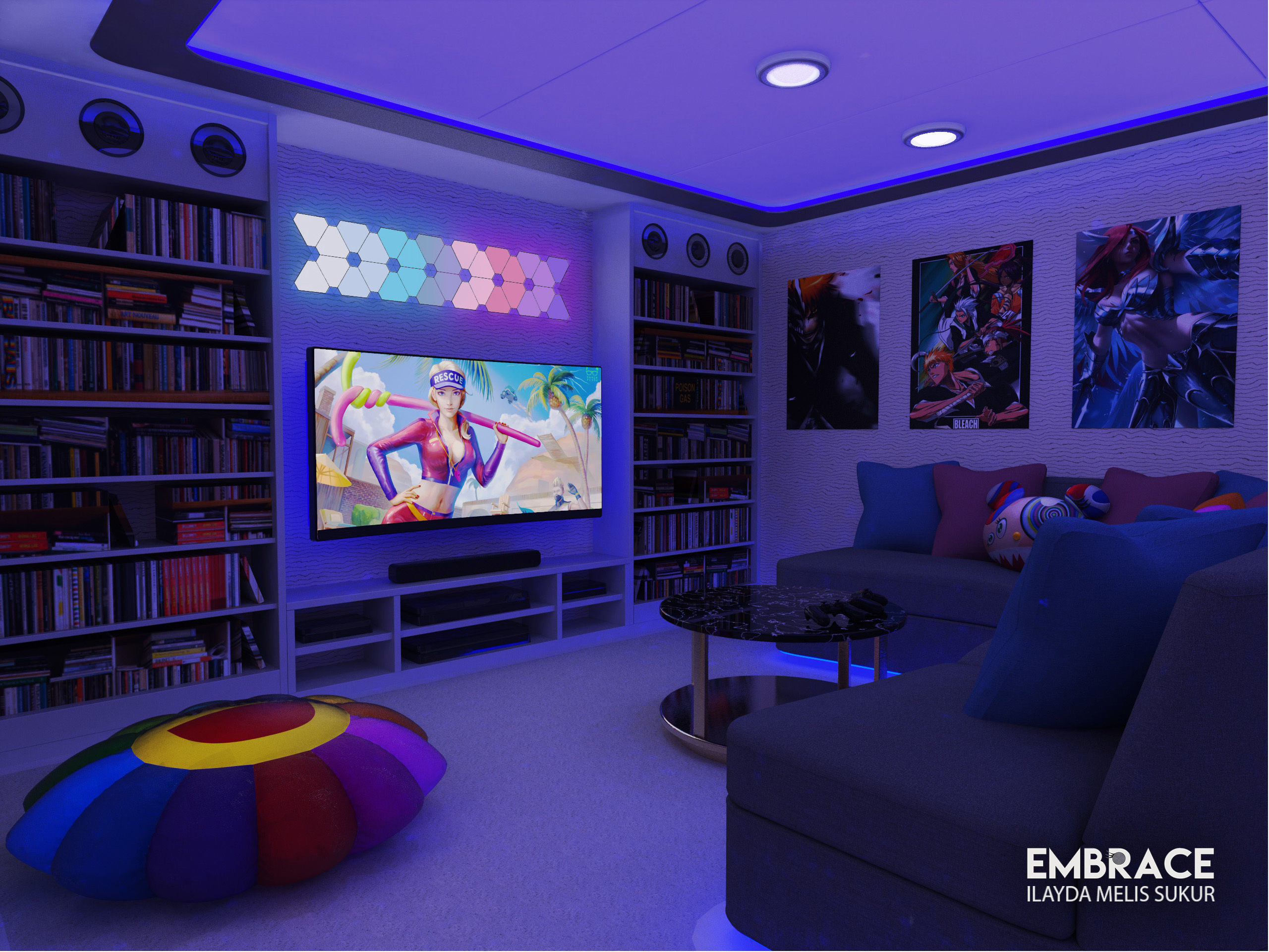 Game Room 3D model_1