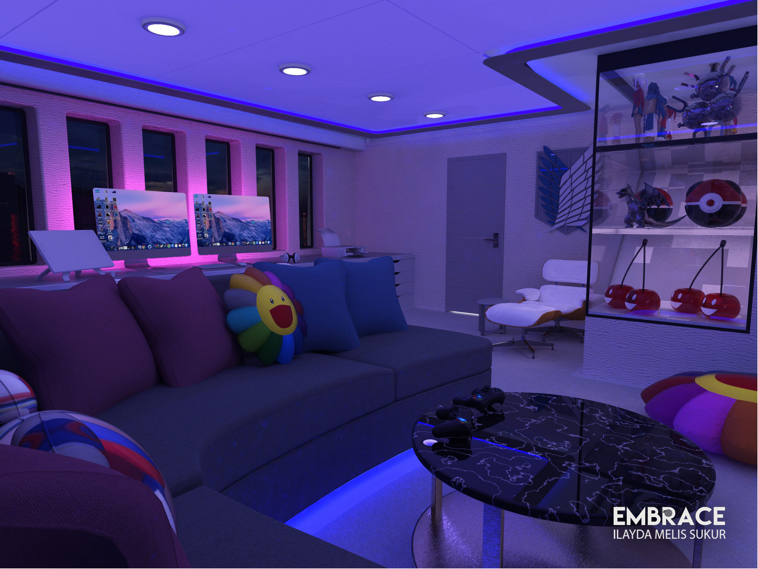 Game Room 3D model_3