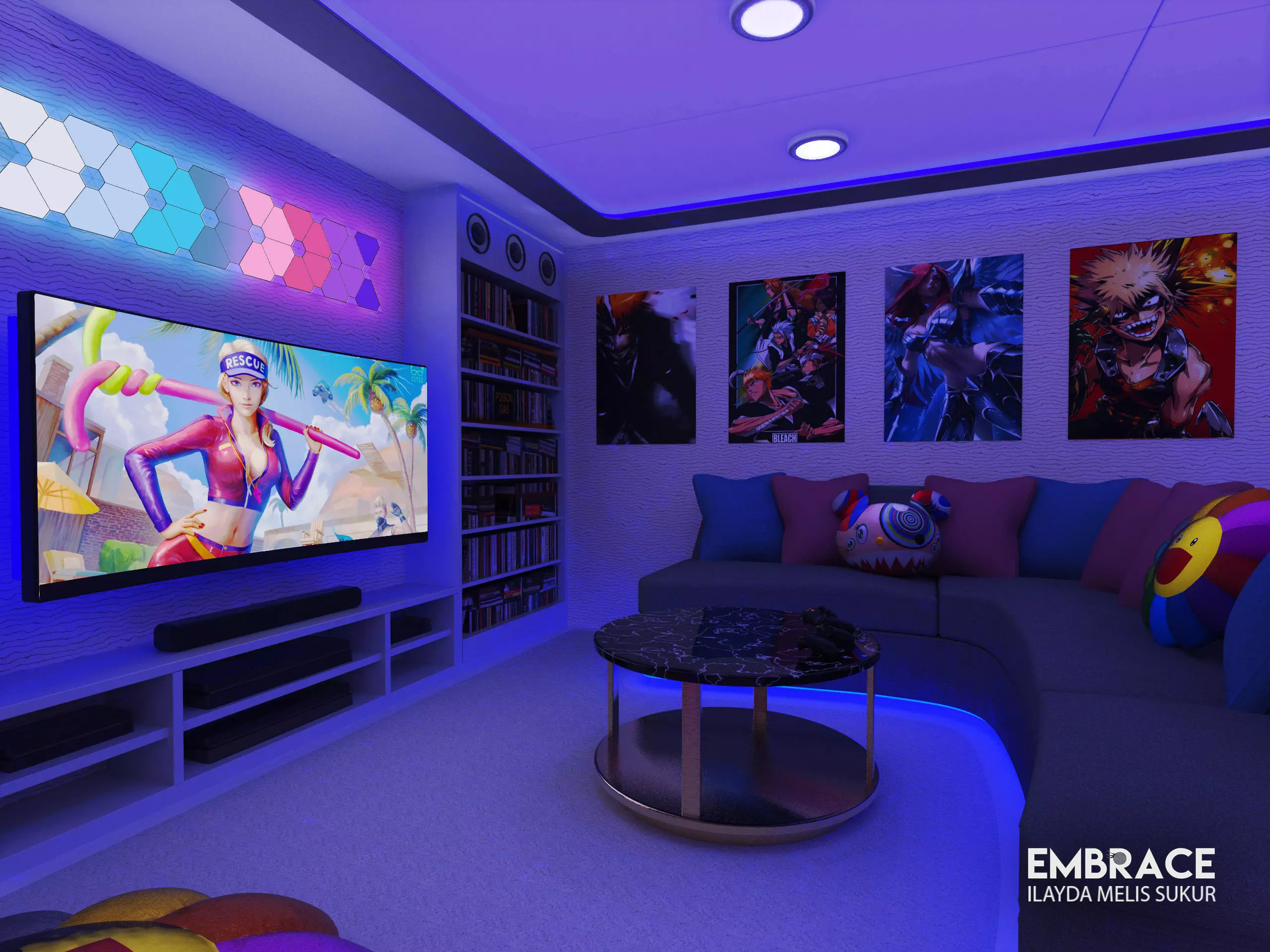 Game Room 3D model_0