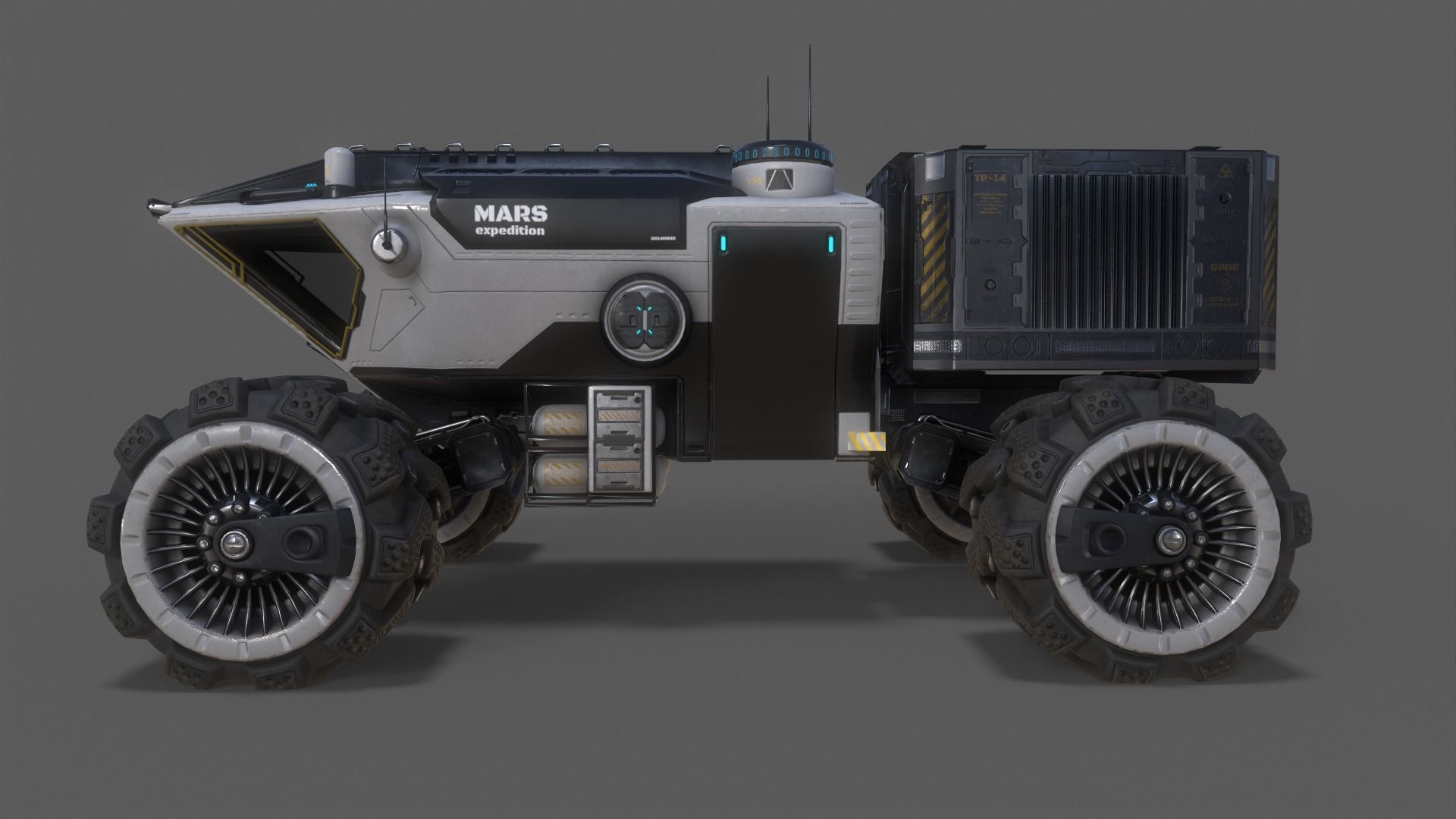 MARS ROVER Low-poly 3D model_3