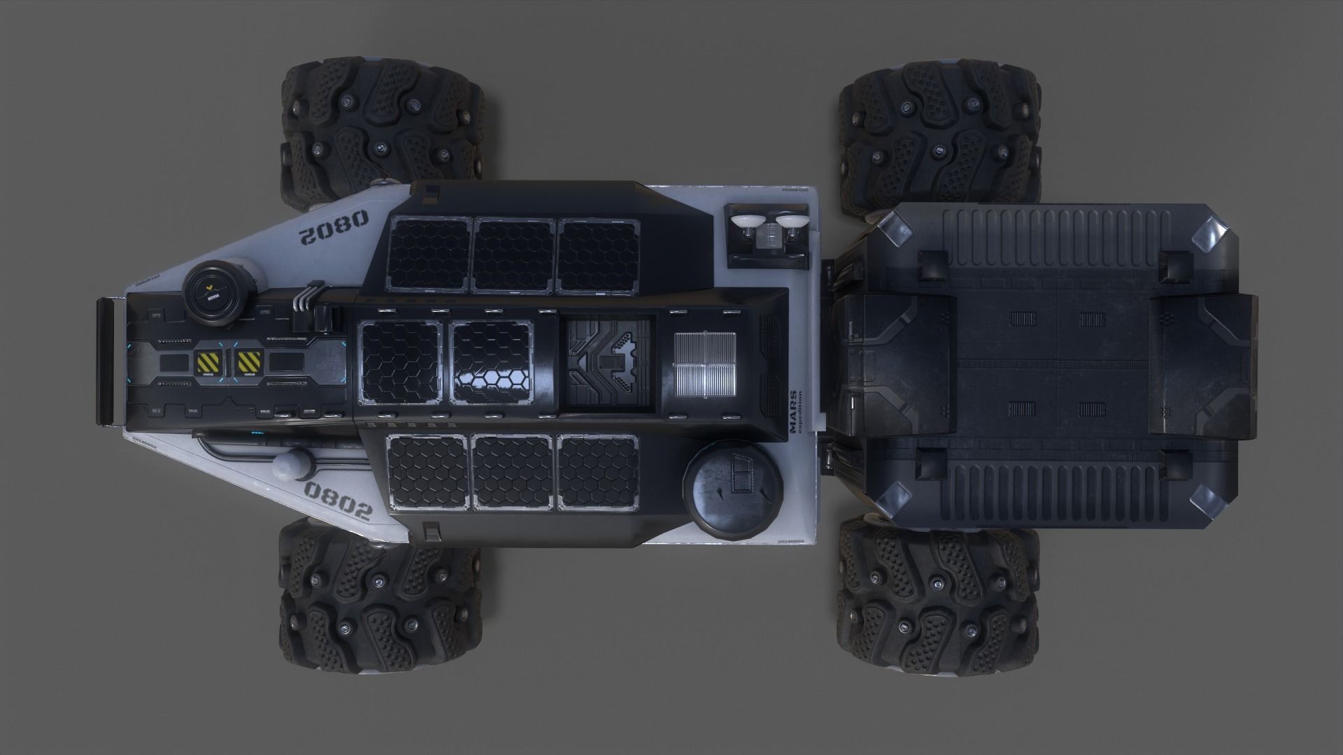 MARS ROVER Low-poly 3D model_5