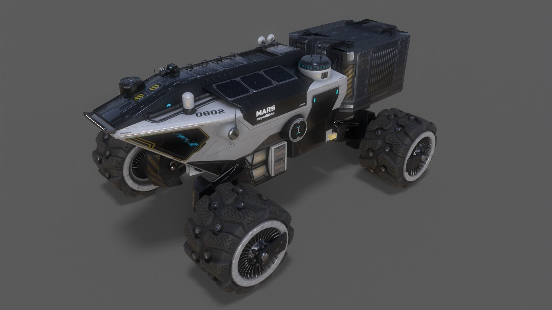 MARS ROVER Low-poly 3D model_2
