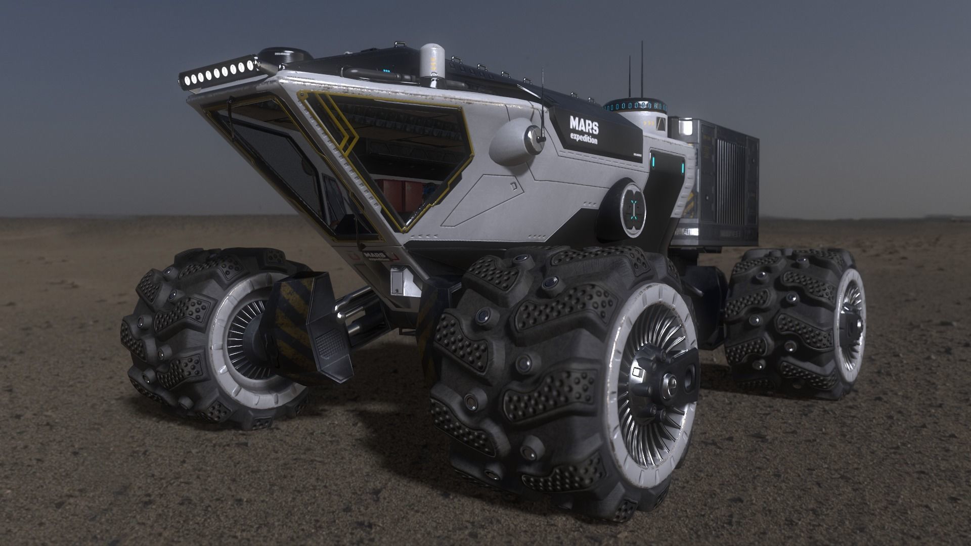 MARS ROVER Low-poly 3D model_13