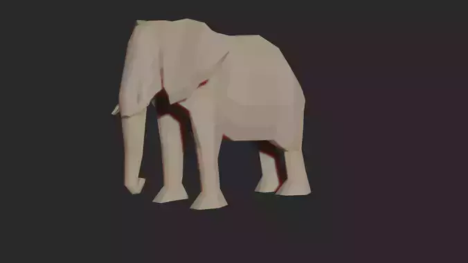 Leviafan low poly elephant