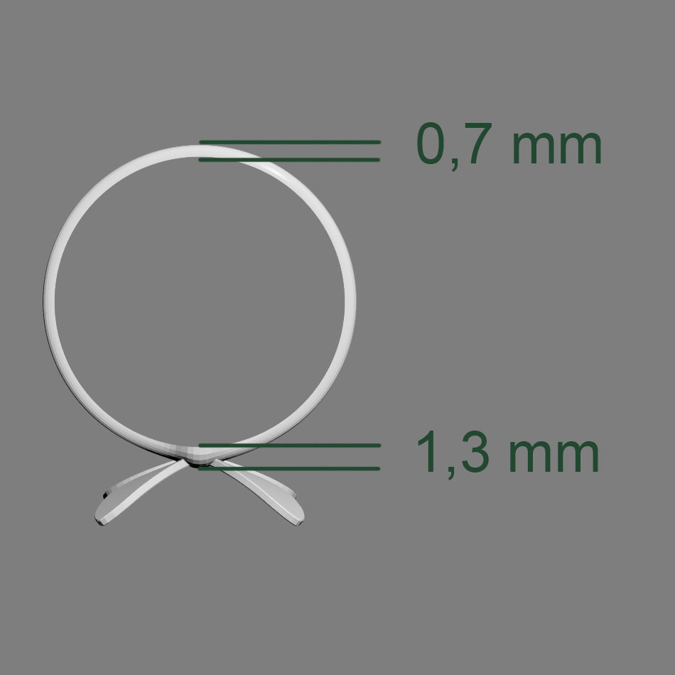 Butterfly ring 3D print model_19