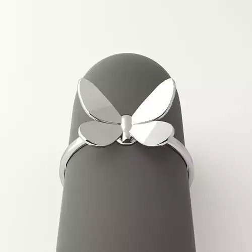 Butterfly ring 3D print model