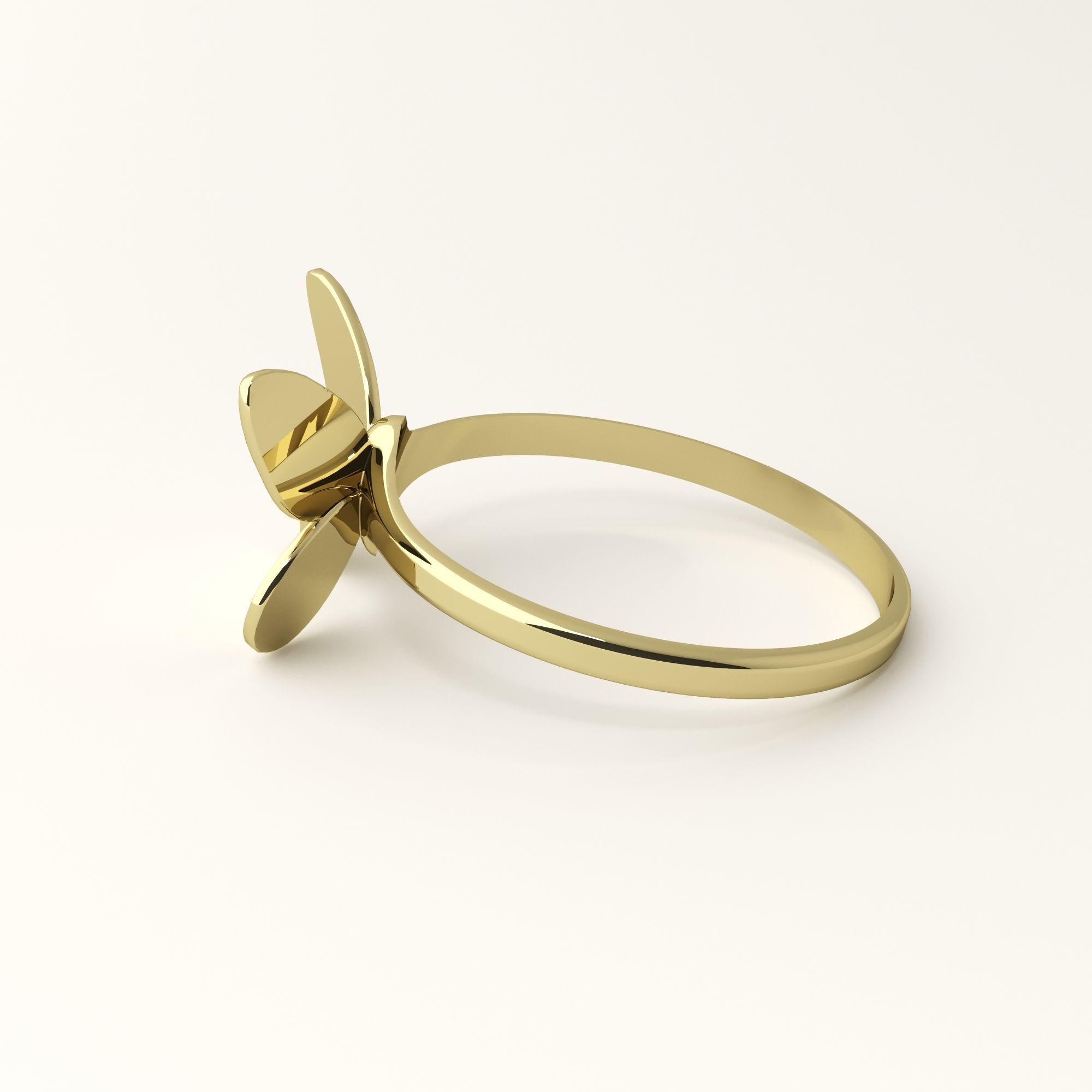 Butterfly ring 3D print model_15