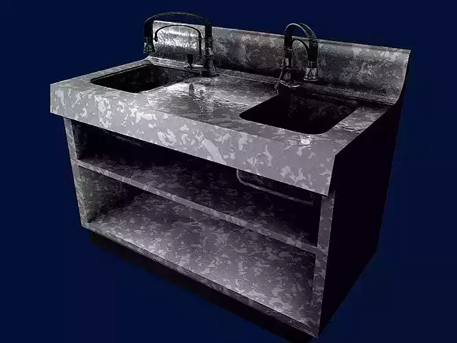 INDUSTRIAL KITCHEN WASHING DISHES UNIT