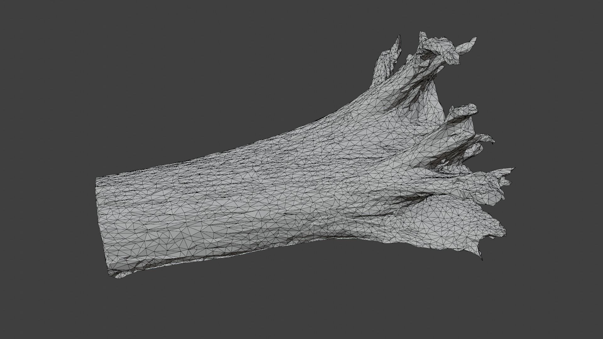 Old Rotten Fallen Tree 3D Scanned Low-poly 3D model_16