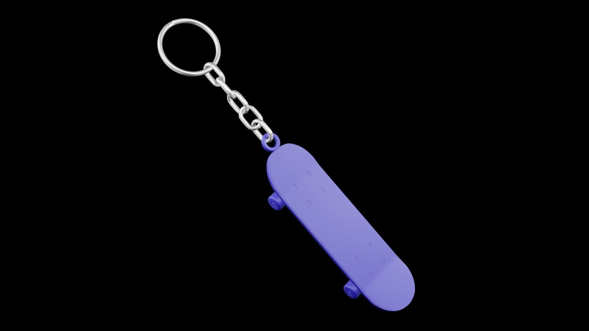 Skate Board keychains 3d print - blender 3d Free 3D print model_21