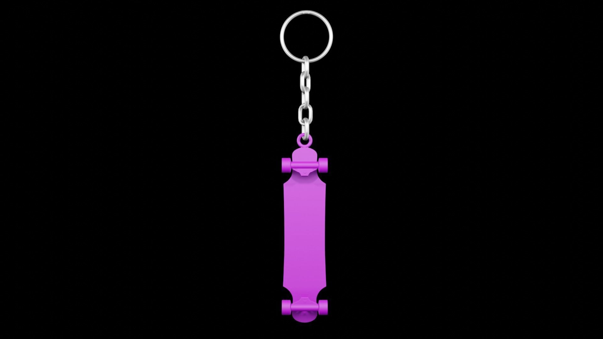 Skate Board keychains 3d print - blender 3d Free 3D print model_13