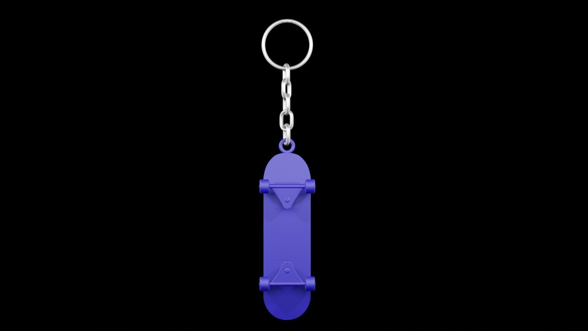 Skate Board keychains 3d print - blender 3d Free 3D print model_18