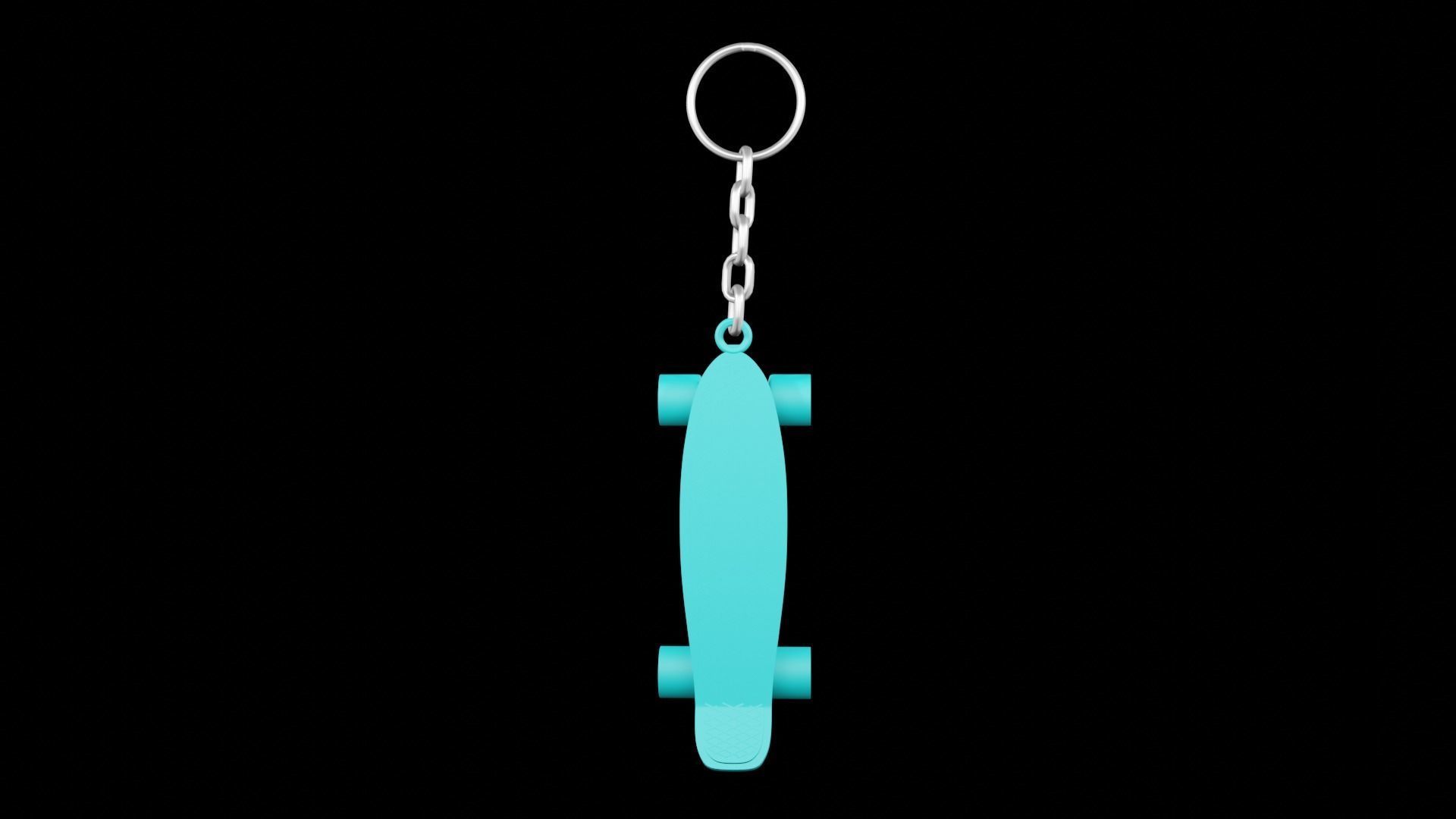 Skate Board keychains 3d print - blender 3d Free 3D print model_2
