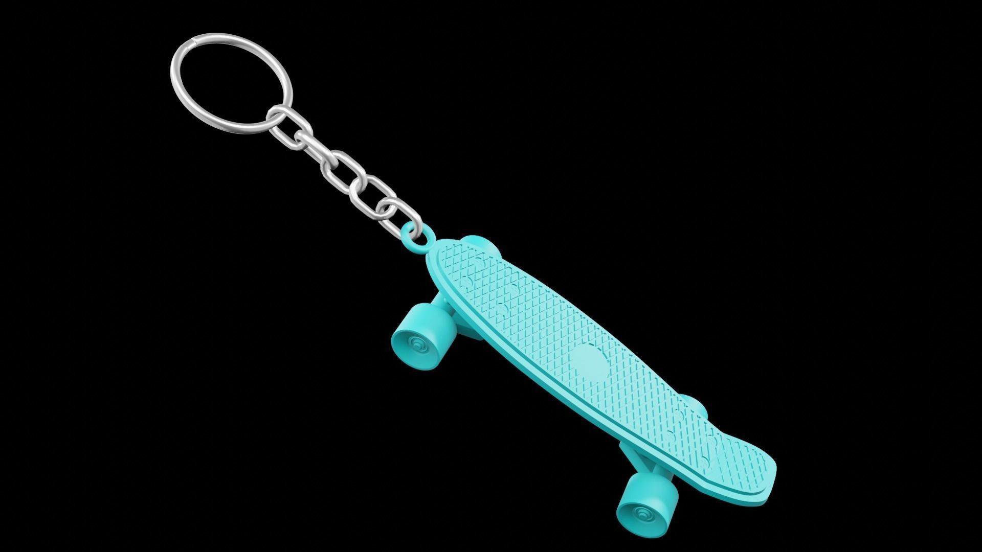 Skate Board keychains 3d print - blender 3d Free 3D print model_6
