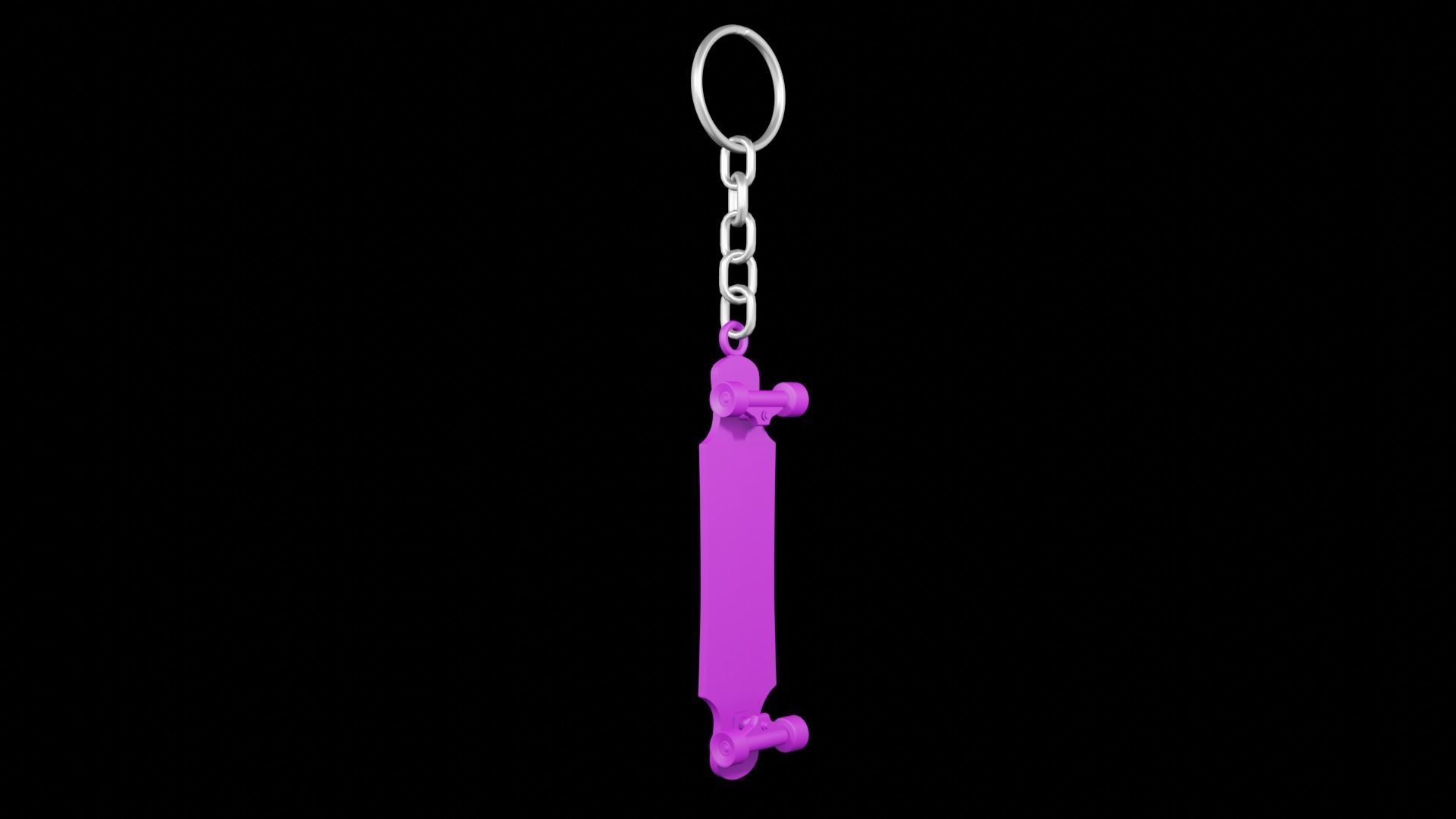 Skate Board keychains 3d print - blender 3d Free 3D print model_15
