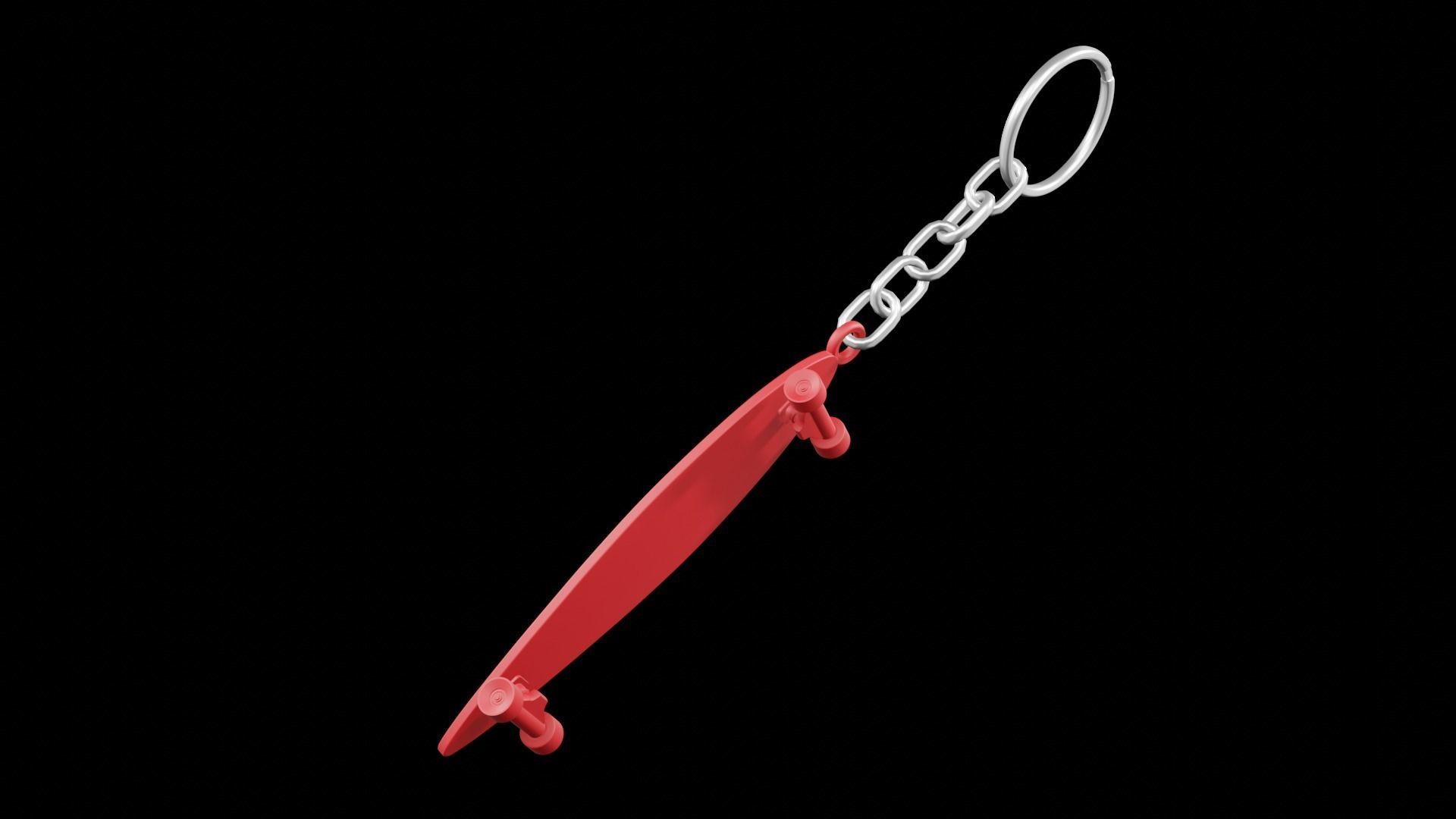 Skate Board keychains 3d print - blender 3d Free 3D print model_11