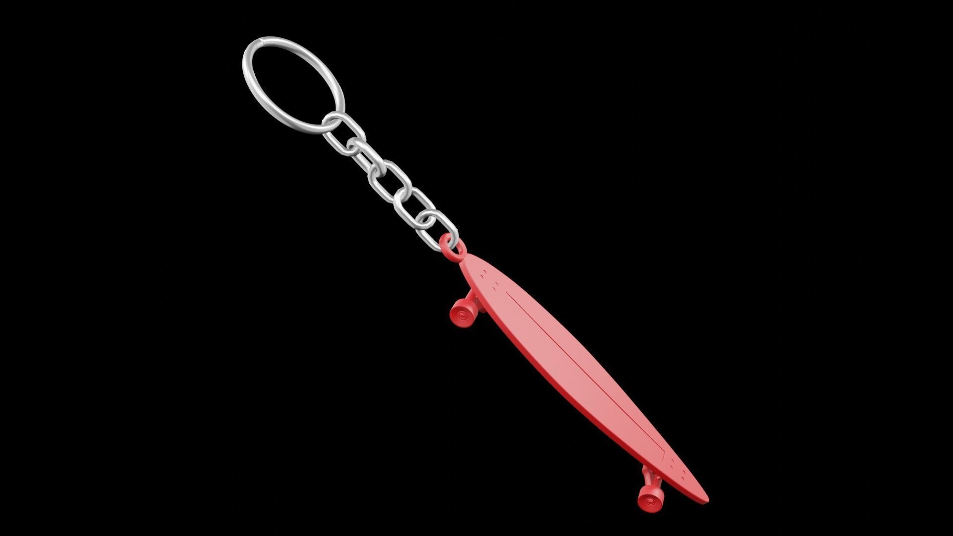 Skate Board keychains 3d print - blender 3d Free 3D print model_10