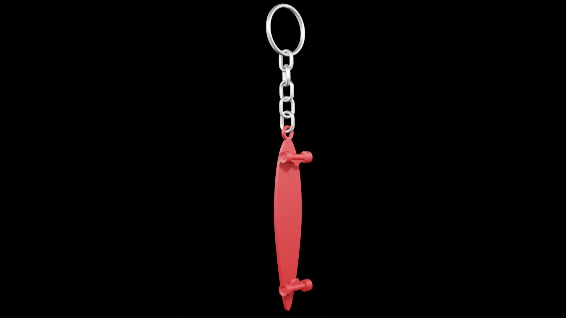 Skate Board keychains 3d print - blender 3d Free 3D print model_9