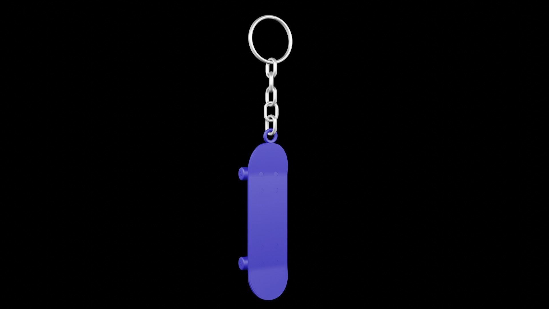 Skate Board keychains 3d print - blender 3d Free 3D print model_20