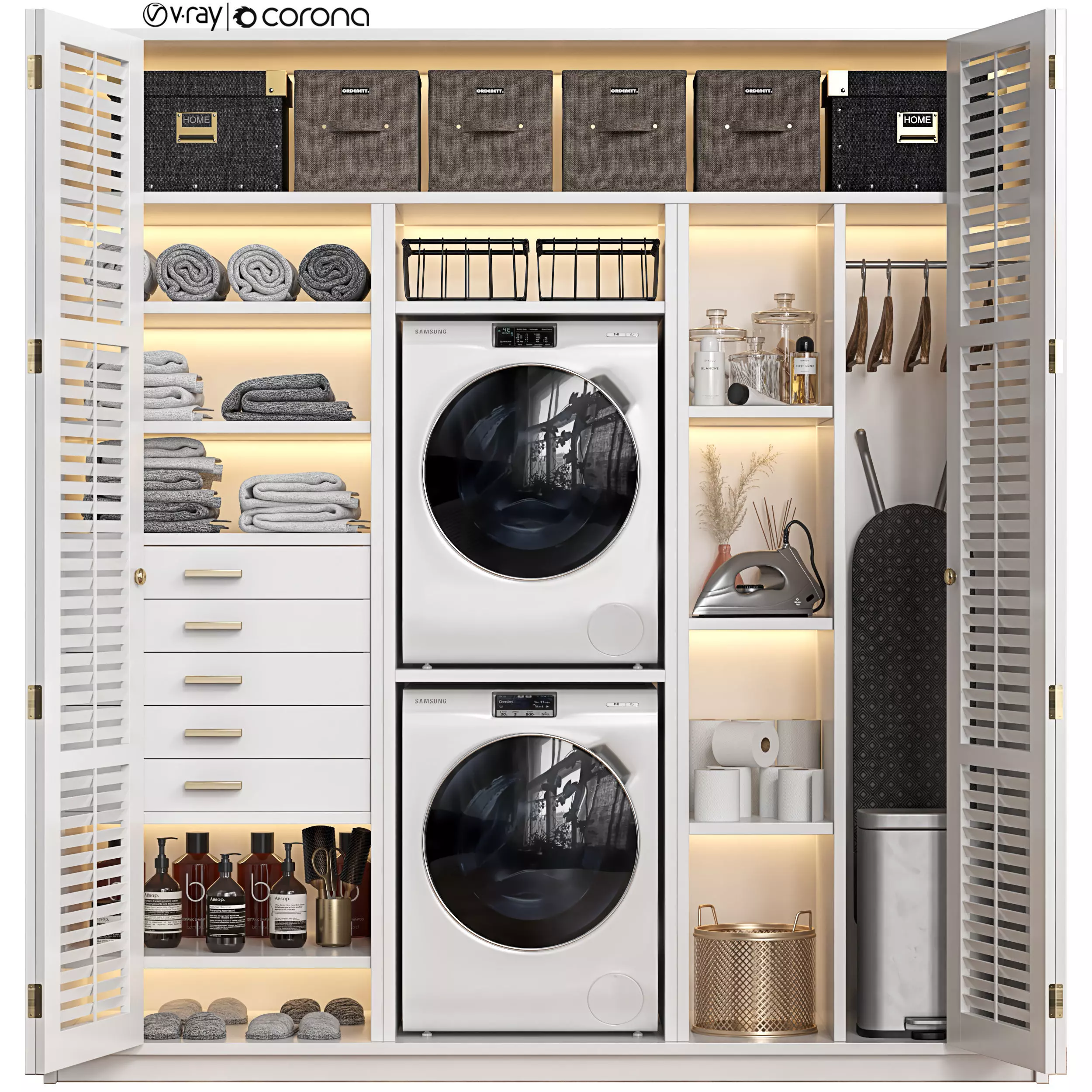 Laundry room 02 3D model_0