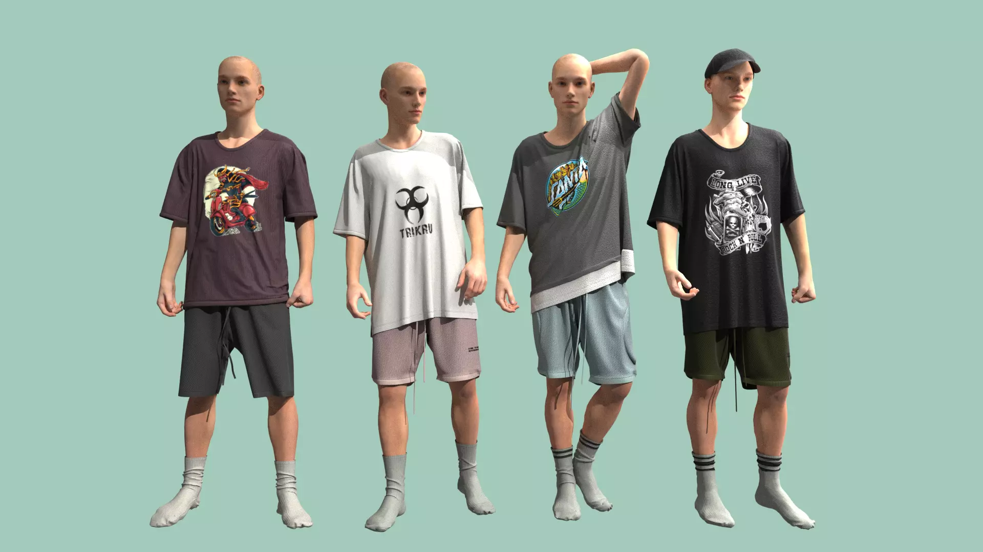 Male Outfits 3D model