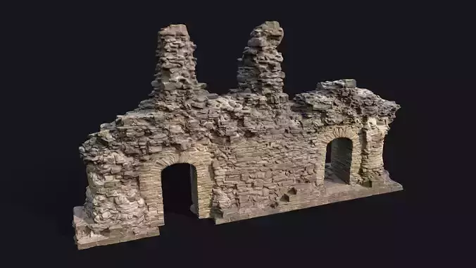 Game Ready Scanned Castle Ruins v1