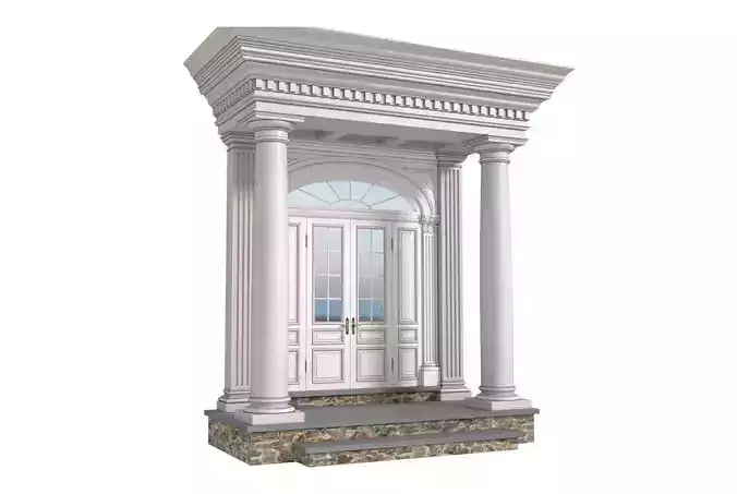 Main Entrance to the house Classic Porch