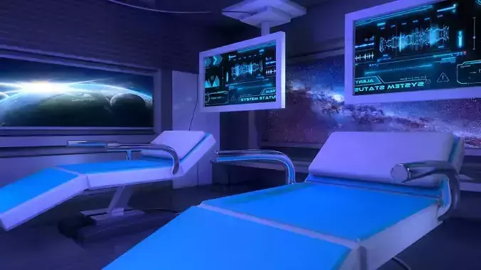  Sci Fi Medical Laboratory 3D model