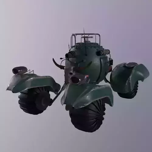 Heavy Armored Vehicle -  Game Ready - Low Poly PBR 3D model Low-poly 3D model