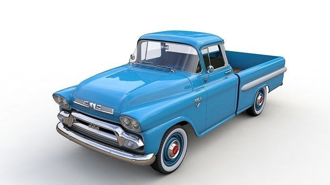 GMC 100 PICKUP FLEETSIDE LONG 1959 3D model