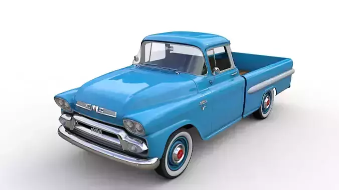 GMC 100 PICKUP FLEETSIDE LONG 1959 3D model