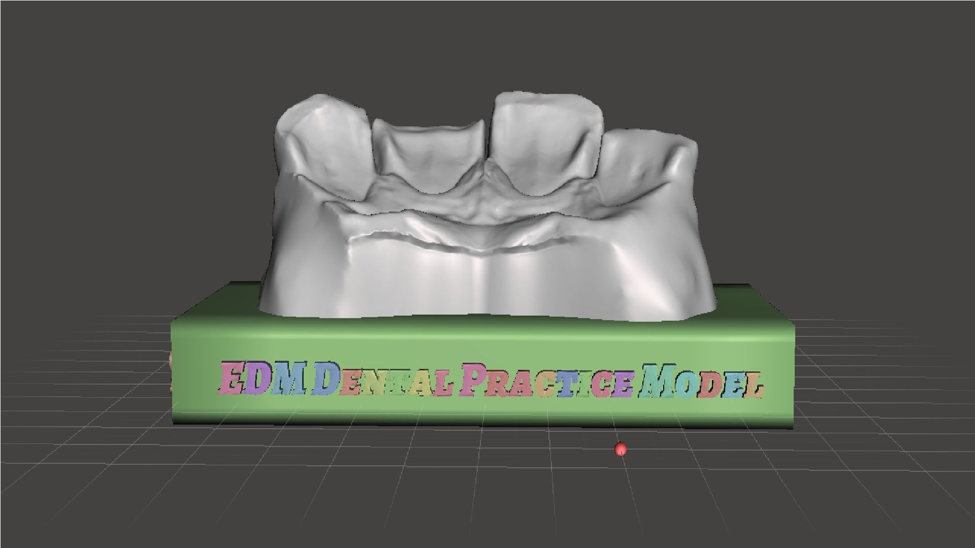 EDM Dental Practice Standard Upper Model Class 6 3D print model_4