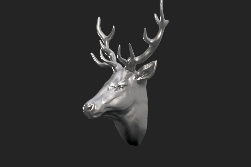 Deer Head 3D model 3D printable | CGTrader