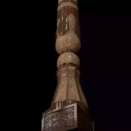 Column Uzbek milly 3D model