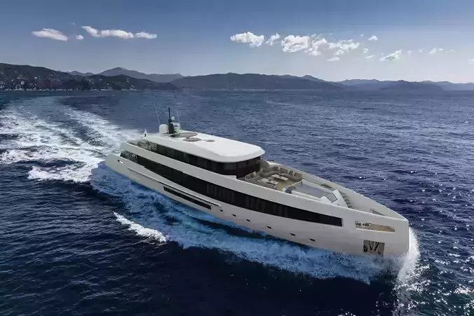 Mega Yacht 50 M 3D model