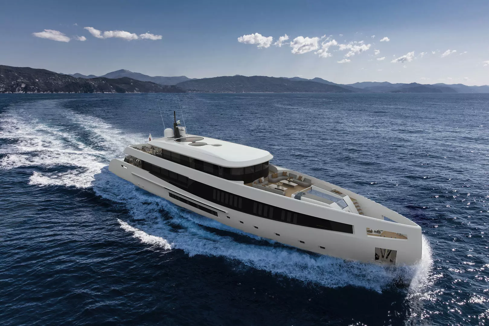 Mega Yacht 50 M 3D model_0