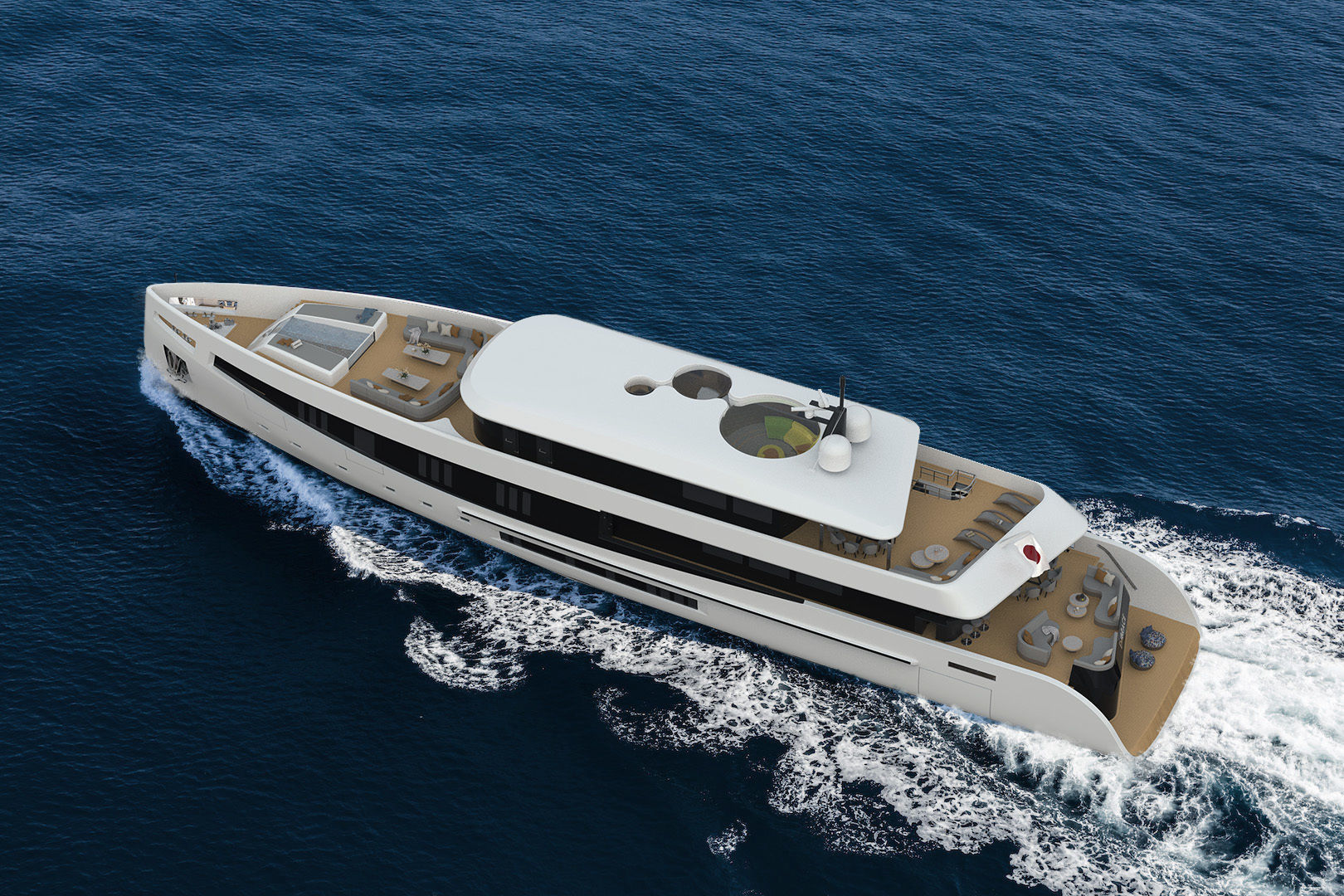 Mega Yacht 50 M 3D model_2