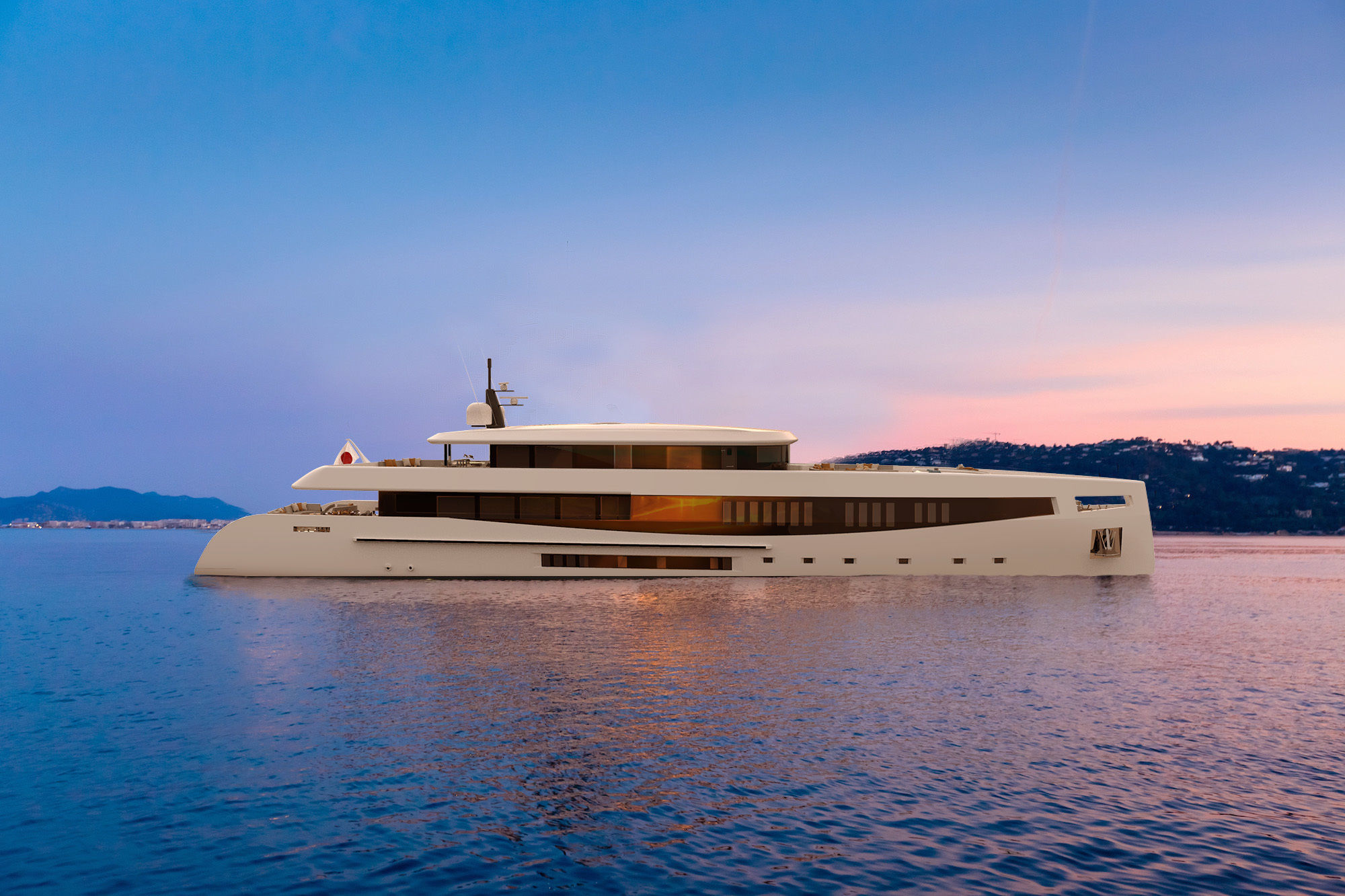 Mega Yacht 50 M 3D model_5