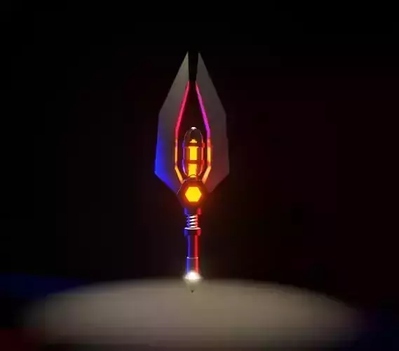 Steampunk sword Low poly