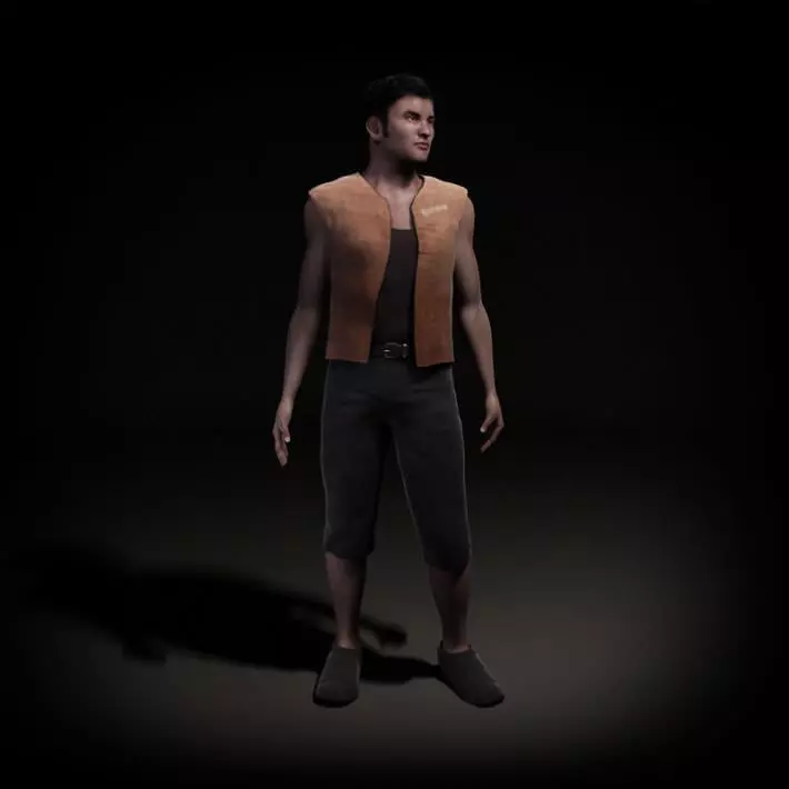 Male Clothed 3D model_0