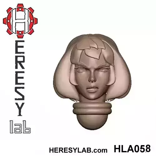 Heresylab - Female Sci-Fi heads for conversions SET 1 of 21