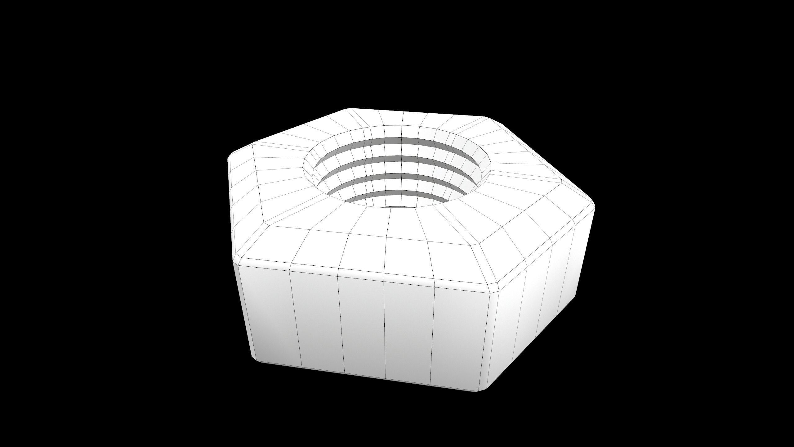 Lock Nut 3D model CGTrader