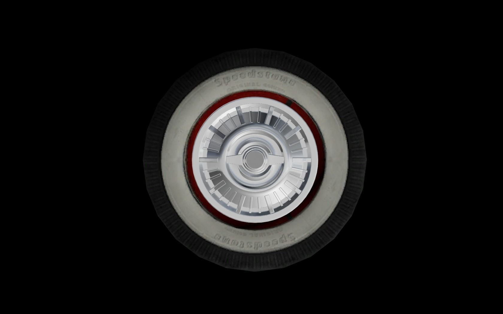 Detailed hubcaps from the Mafia 2 game Low-poly 3D model_7