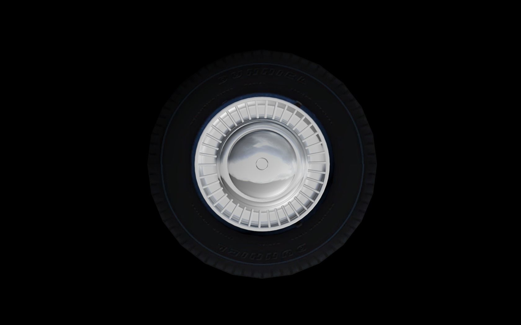 Detailed hubcaps from the Mafia 2 game Low-poly 3D model_12