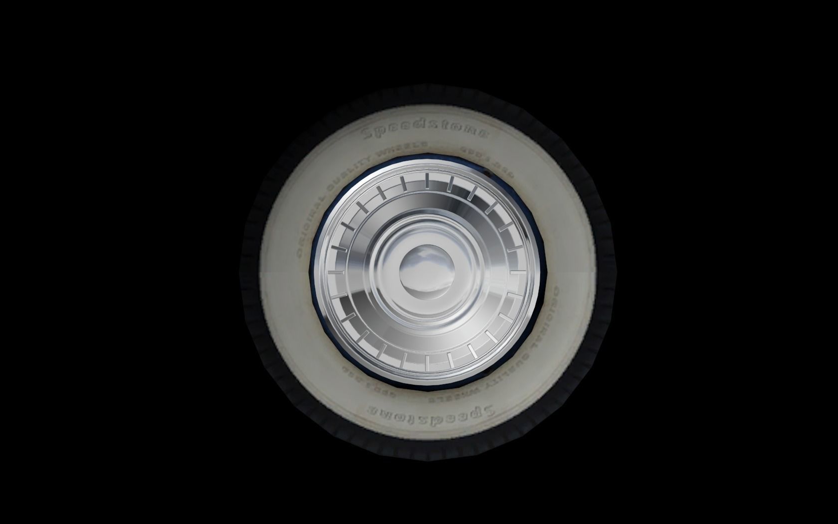 Detailed hubcaps from the Mafia 2 game Low-poly 3D model_10