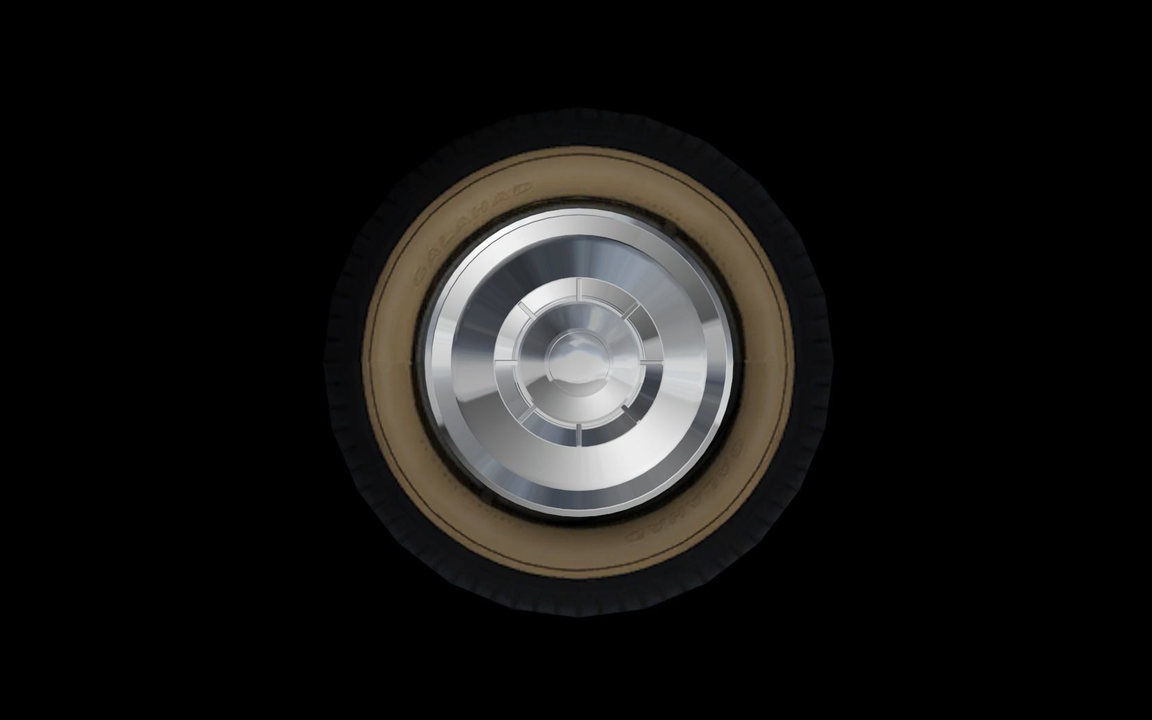 Detailed hubcaps from the Mafia 2 game Low-poly 3D model_9