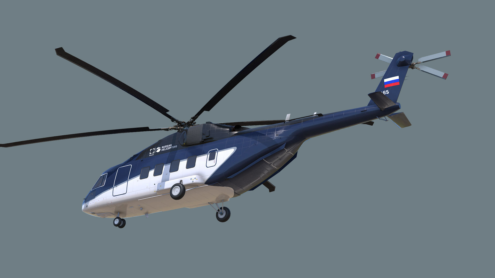 Mi-38 helicopter 3D model_8