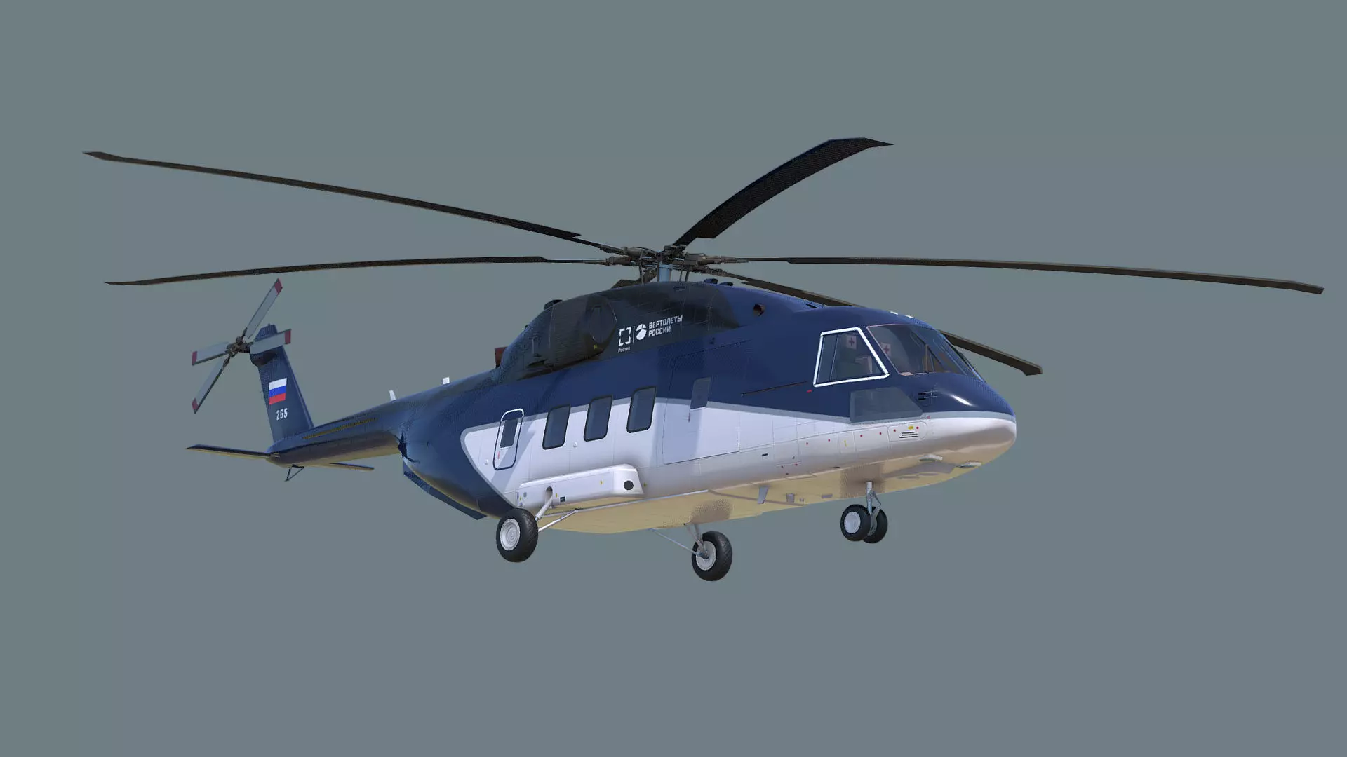 Mi-38 helicopter 3D model_0